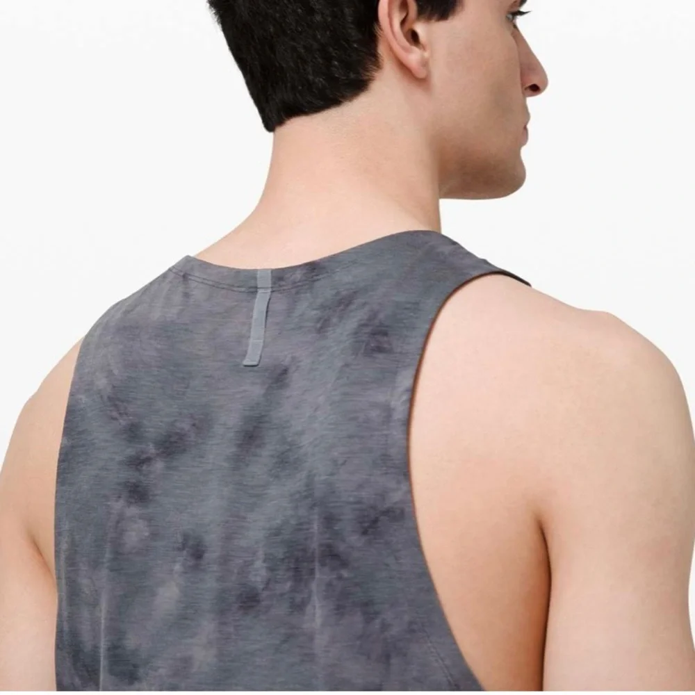 Lululemon Always Agile Tank Diamond Dye Asphalt Grey Black M